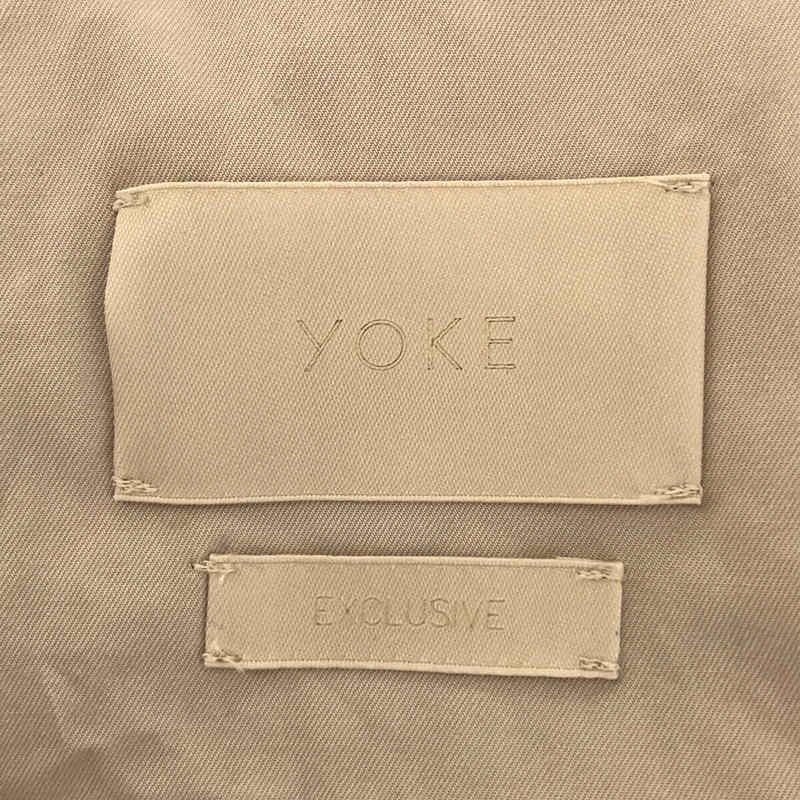 YOKE / ヨーク 2023SS SPRAY PRINTED TRENCH SP コットン ギャバジン スプレープリントトレンチコート 吾亦紅