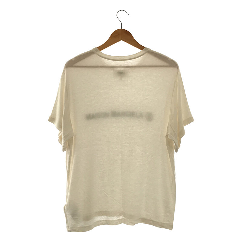 MM6 Maison Margiela / エムエムシックスメゾンマルジェラ INSIDEOUT LOGO TEE レーヨン インサイドアウト ロゴ Tシャツ