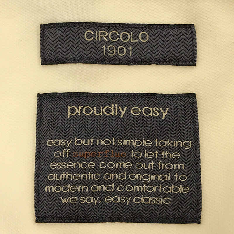 CIRCOLO 1901 / チルコロ1901 コットン ポリエステル ジャージー ノッチドラペル サイドベンツ 2B テーラード ジャケット