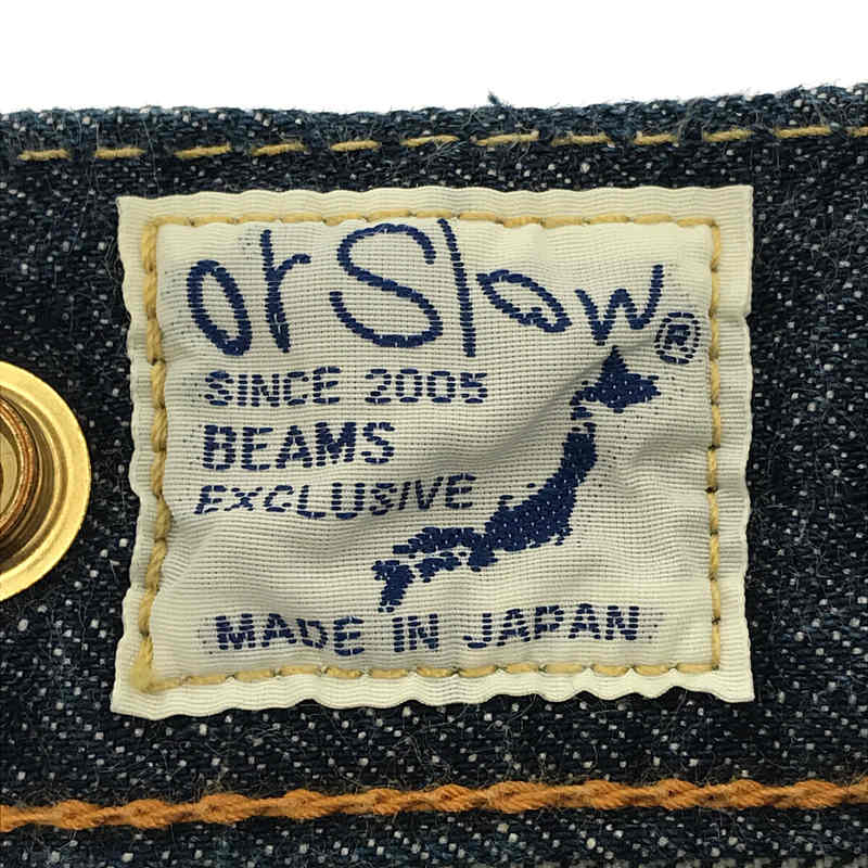 orslow / オアスロウ × BEAMS BOY ビームスボーイ 別注 ビッグ コマーシャル 5ポケット セルビッチ パンツ