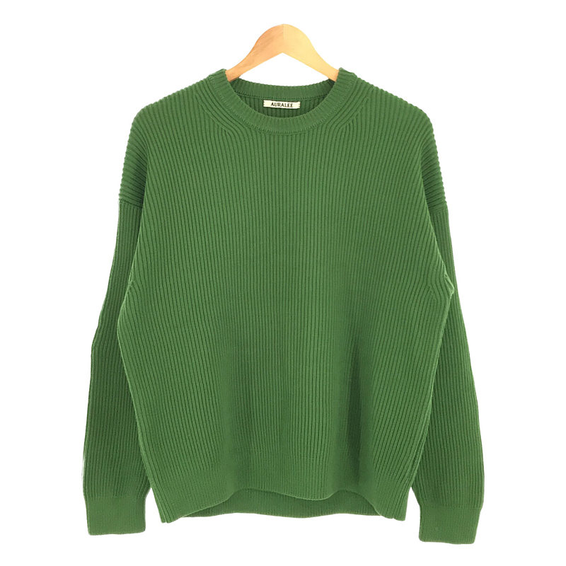 SUPER FINE WOOL RIB KNIT BIG P/O リブ ニット プルオーバー