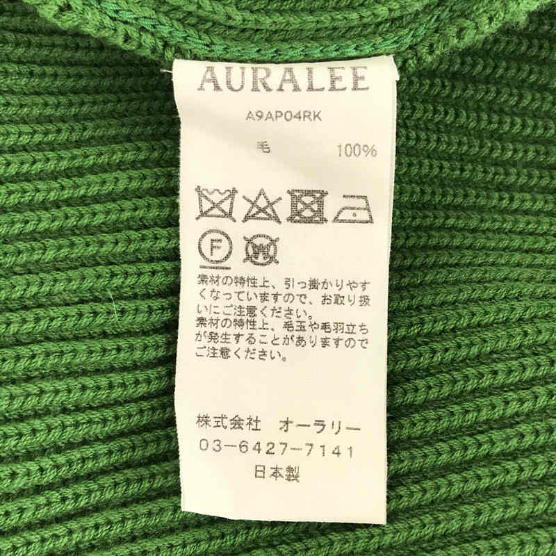 AURALEE / オーラリー SUPER FINE WOOL RIB KNIT BIG P/O リブ ニット プルオーバー