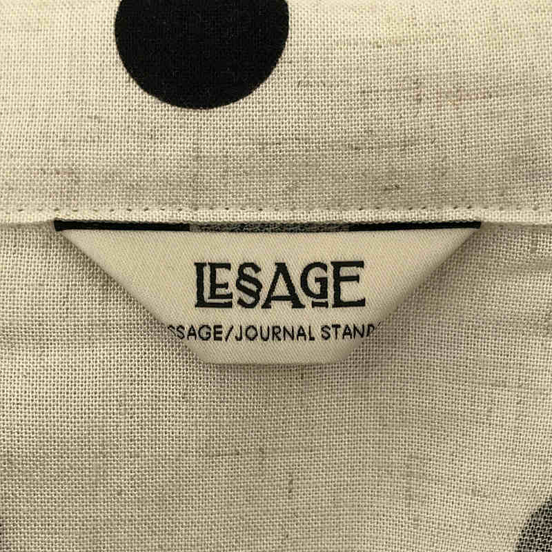 JOURNAL STANDARD L'ESSAGE / ジャーナル​スタンダードレサージュ レーヨン 麻 ドット ショート シャツ ブラウス