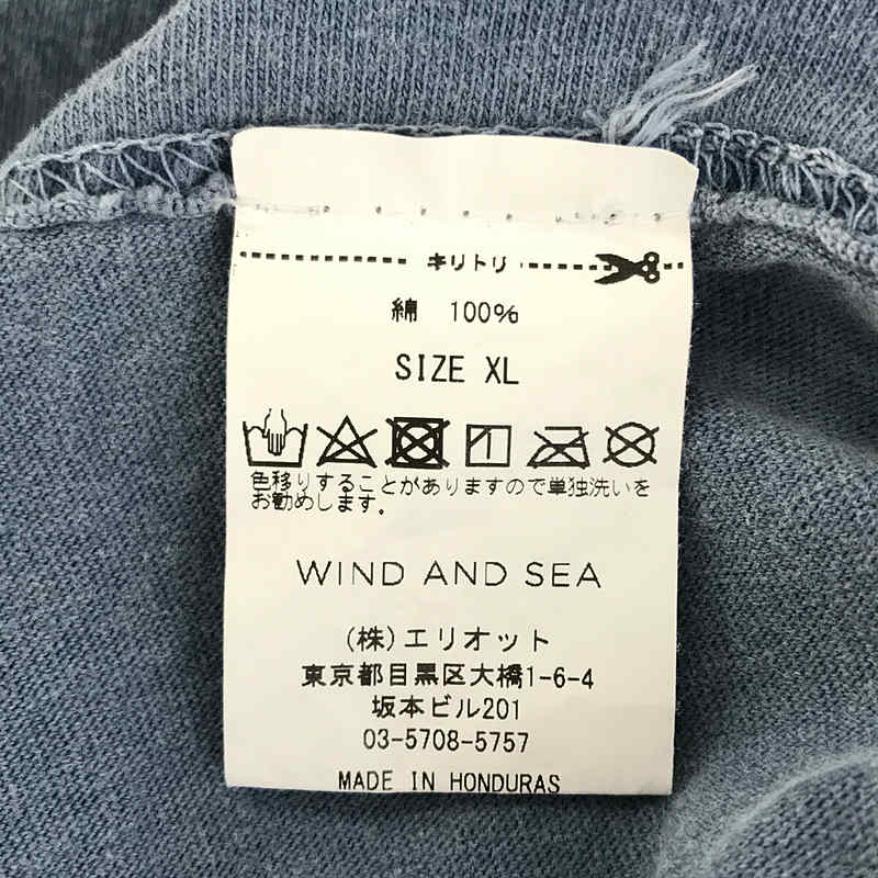 WIND AND SEA / ウィンダンシ― ロゴ バックプリント ロングスリーブ Tシャツ