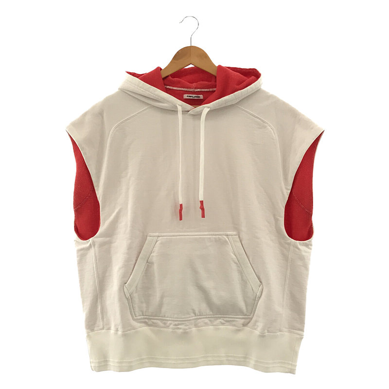 NO-SLEEVE DOUBLE FACE HOODY ノースリーブ ダブルフェイス フーディ