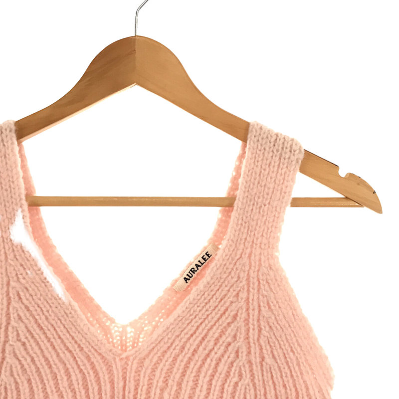 AURALEE / オーラリー WOOL BABY CAMEL BRUSHED YARN KNIT CAMISOLE ウール ベビー キャメル ニット キャミソール