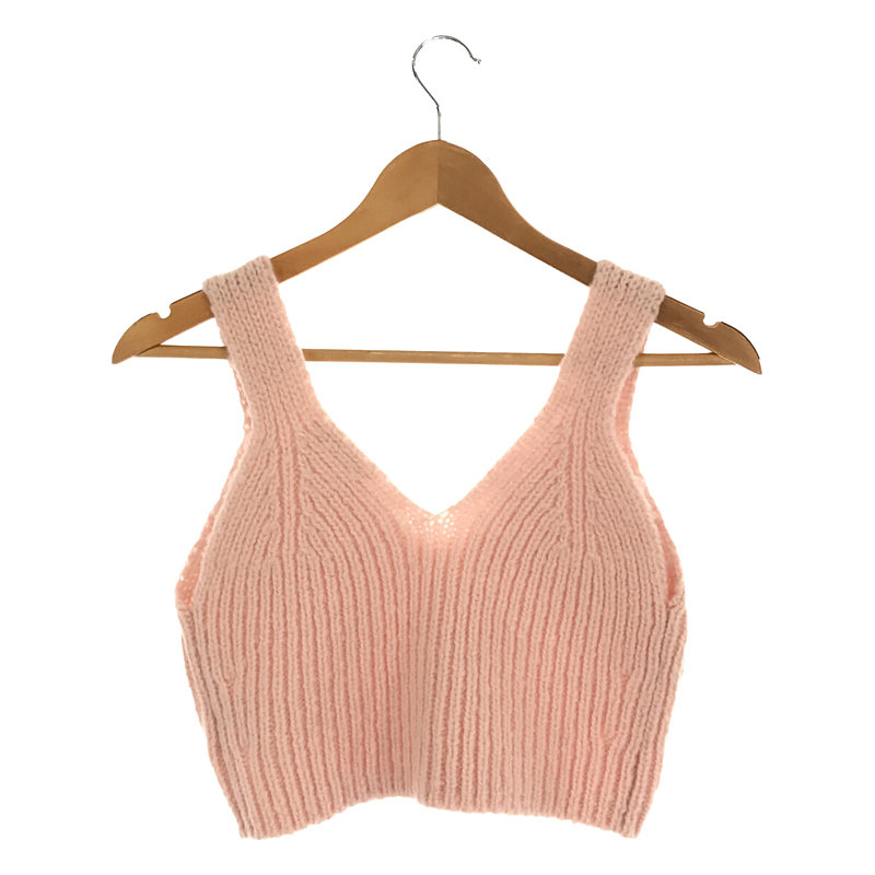 AURALEE / オーラリー WOOL BABY CAMEL BRUSHED YARN KNIT CAMISOLE ウール ベビー キャメル ニット キャミソール