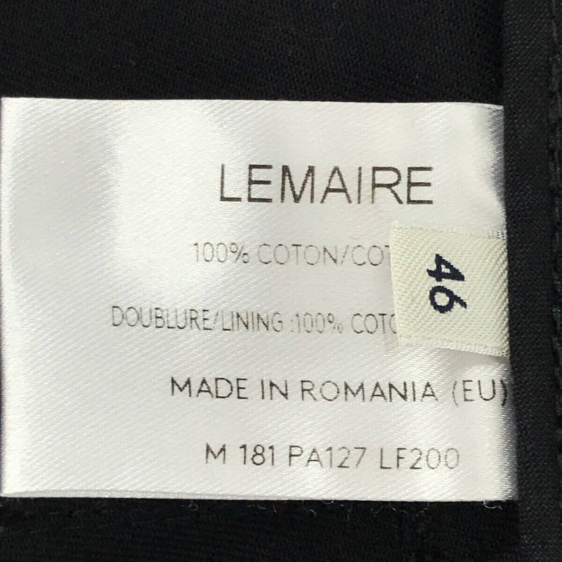 LEMAIRE / ルメール ベルト付き コットン ハーフパンツ