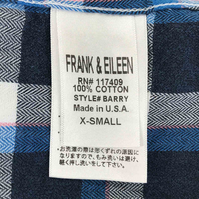 Frank&Eileen / フランクアンドアイリーン BARRY フランネルチェックスキッパーシャツ