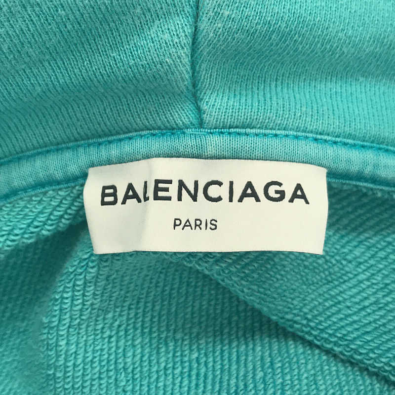 BALENCIAGA / バレンシアガ フードロゴプリントプルオーバーパーカー