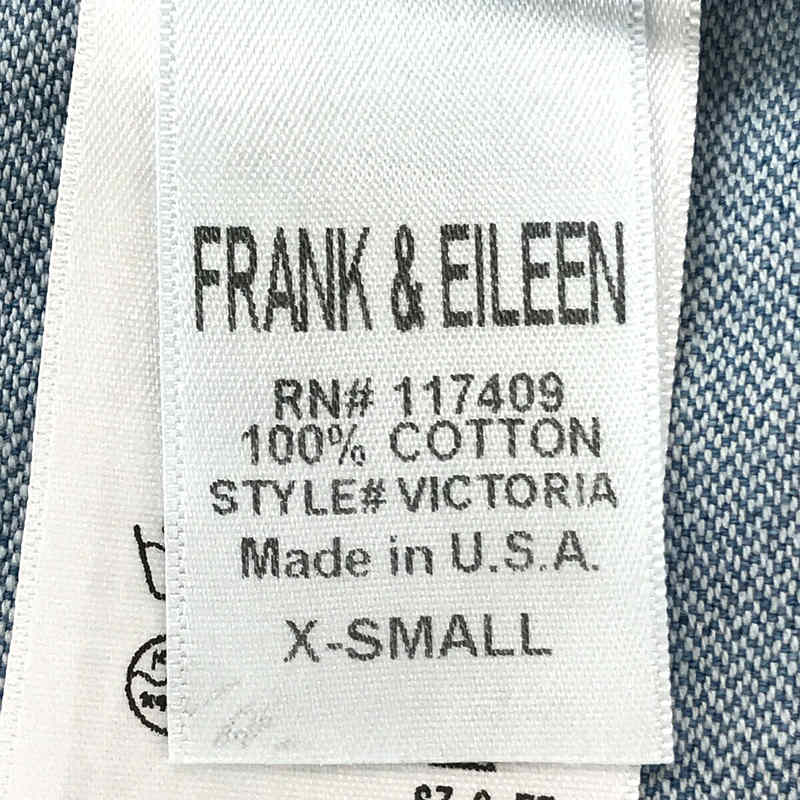 Frank&Eileen / フランクアンドアイリーン VICTORIA ストーンウォッシュ スキッパーデニムシャツ