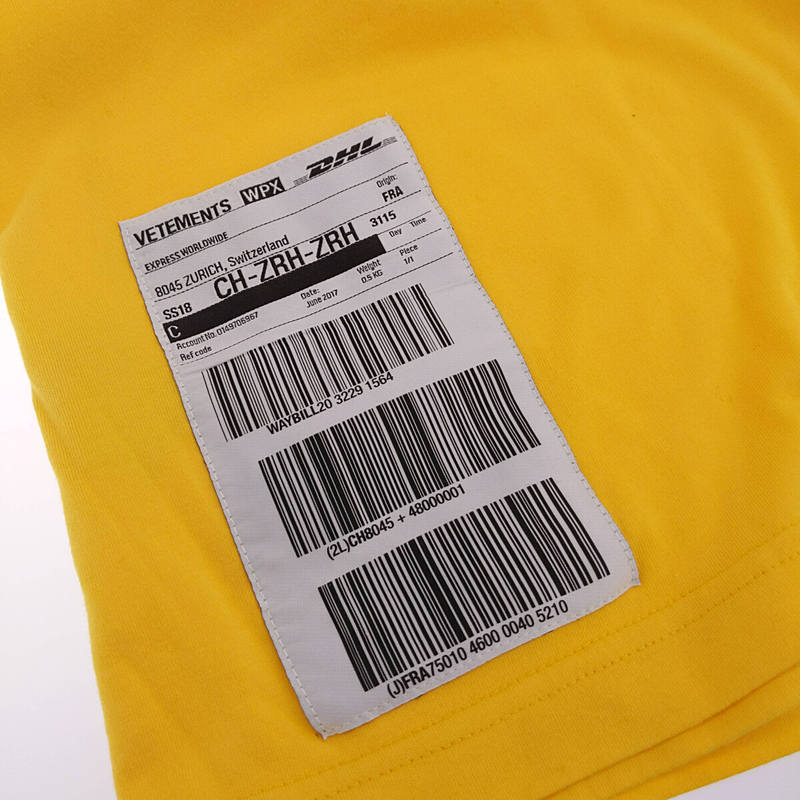 VETEMENTS / ヴェトモン DHL Double T-shirt DHLプリントダブルTシャツ