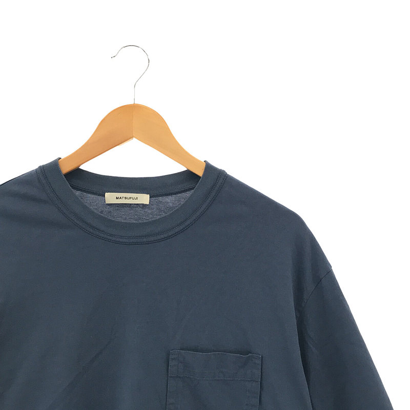 MATSUFUJI / マツフジ Short Sleeve Pocket T-shirt  ポケットTシャツ blue