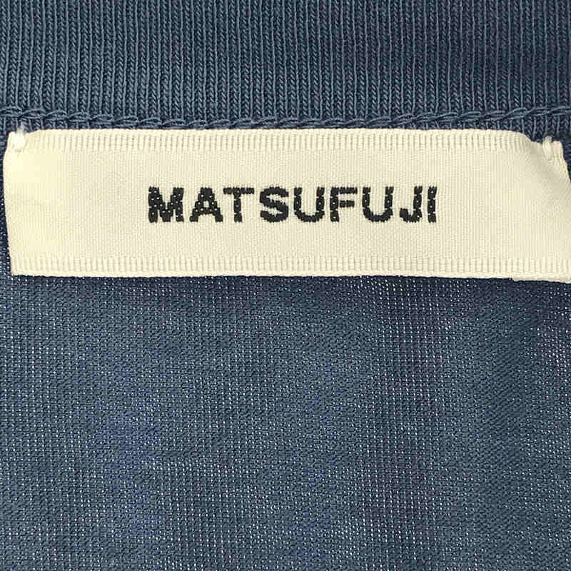 MATSUFUJI / マツフジ Short Sleeve Pocket T-shirt  ポケットTシャツ blue