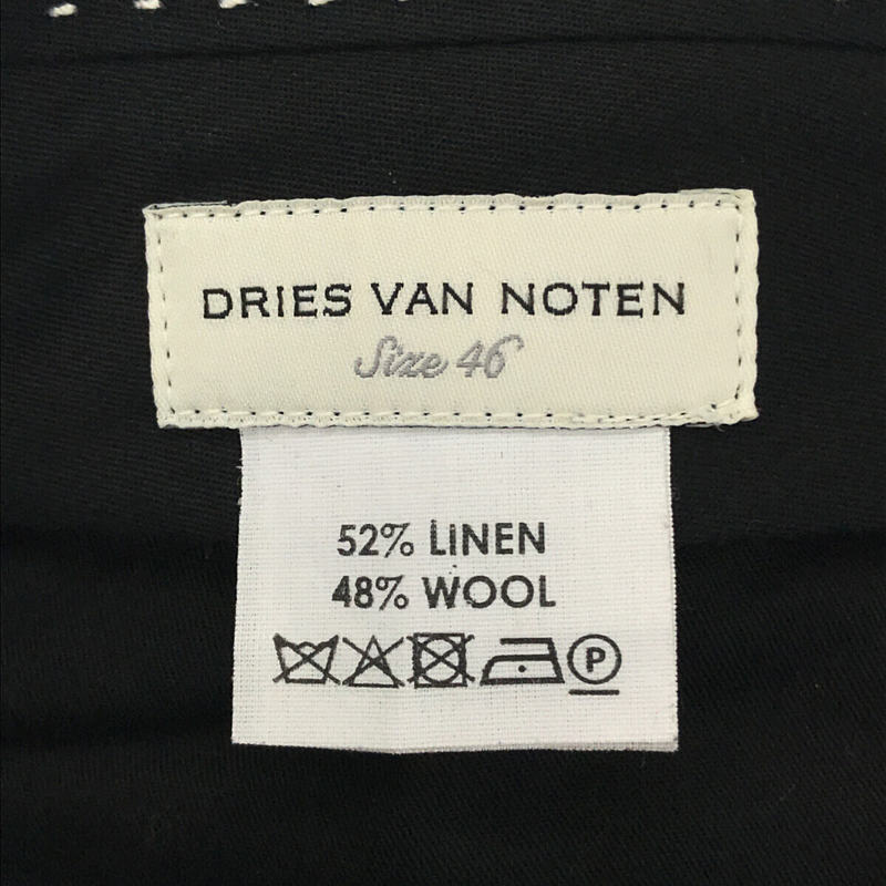 DRIES VAN NOTEN / ドリスヴァンノッテン チェック柄 ウールストレートパンツ