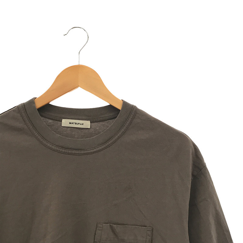 MATSUFUJI / マツフジ Short Sleeve Pocket T-shirt  ポケットTシャツ brown