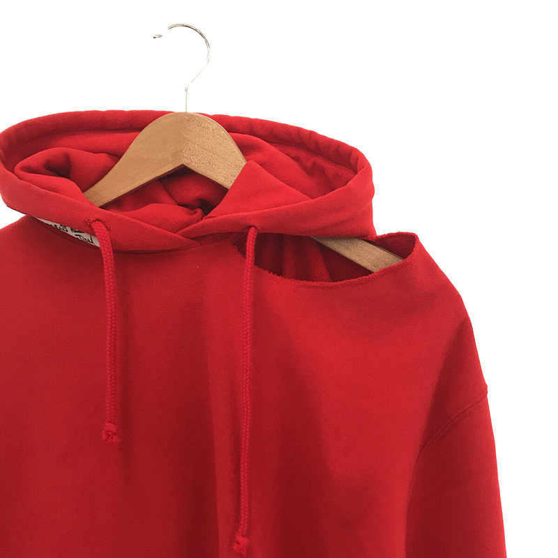 VETEMENTS / ヴェトモン ×Champion / CUT OUT OPEN SHOULDER HOODIE カットアウトオープンショルダーパーカー