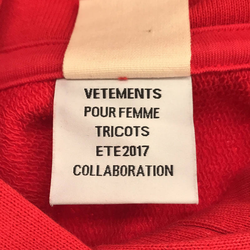 VETEMENTS / ヴェトモン ×Champion / CUT OUT OPEN SHOULDER HOODIE カットアウトオープンショルダーパーカー