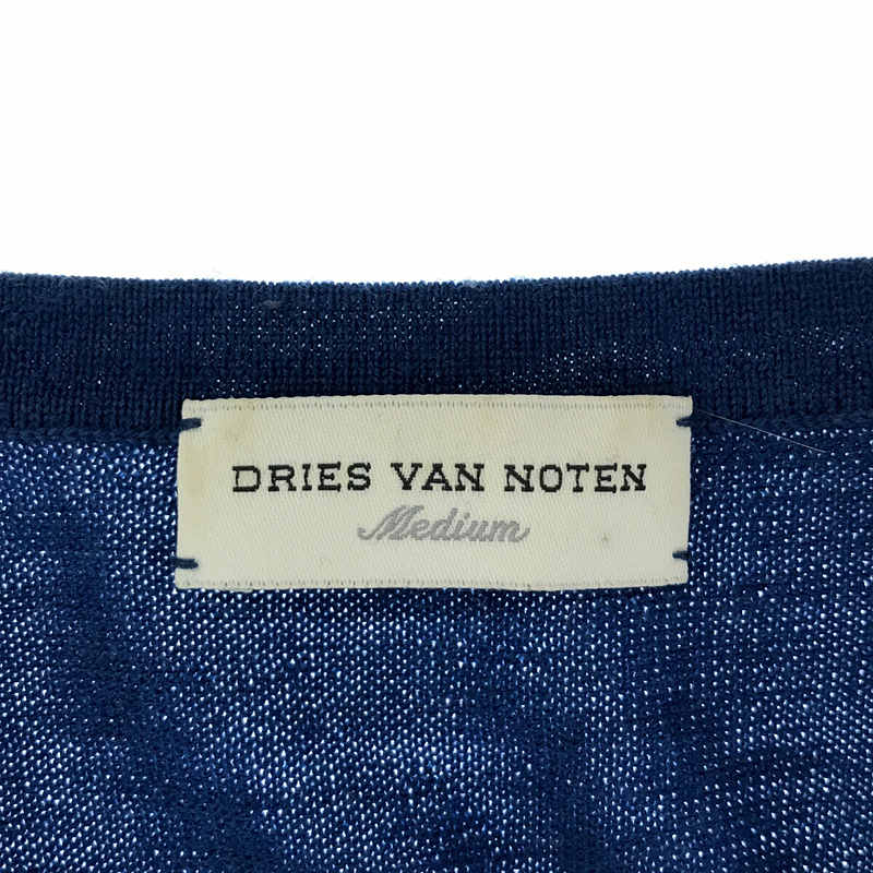 DRIES VAN NOTEN / ドリスヴァンノッテン ショルダーリブ切替ウール半袖ニット