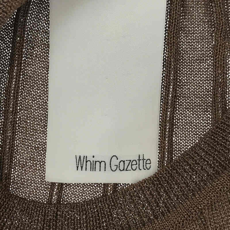 Whim Gazette / ウィムガゼット レーヨンナイロン ニットワンピース