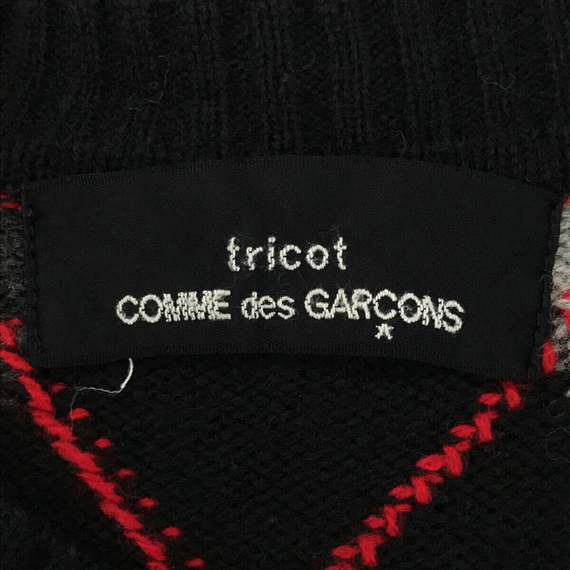 tricot COMME des GARCONS / トリココムデギャルソン ウールナイロンアーガイルカーディガン