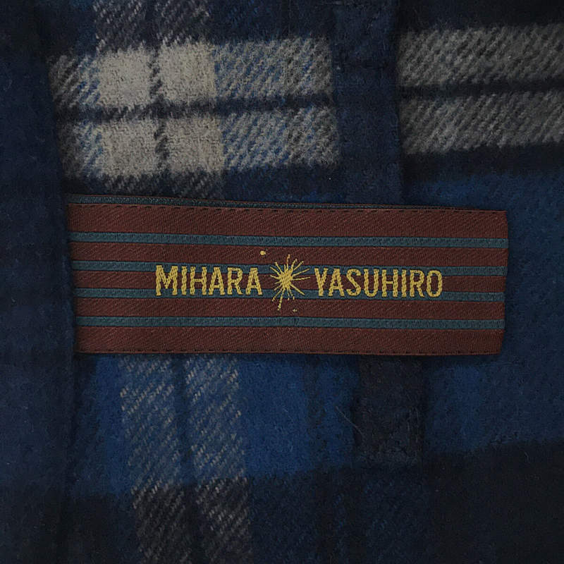 MIHARA YASUHIRO / ミハラヤスヒロ チェックバックフレアシャツ