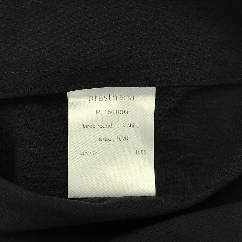 prasthana / プラスターナ flared round neck short / シャツ