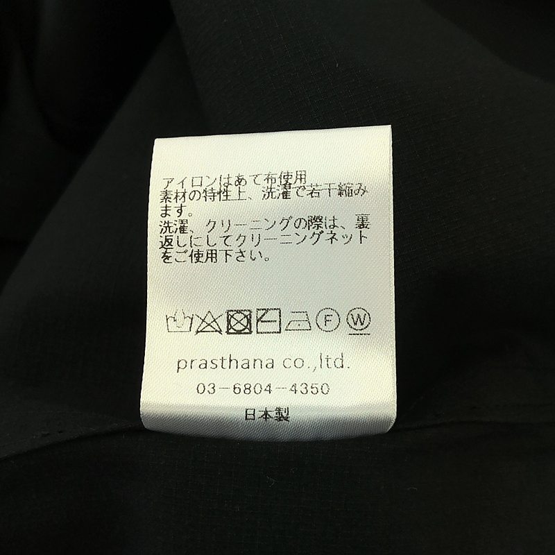 prasthana / プラスターナ flared round neck short / シャツ