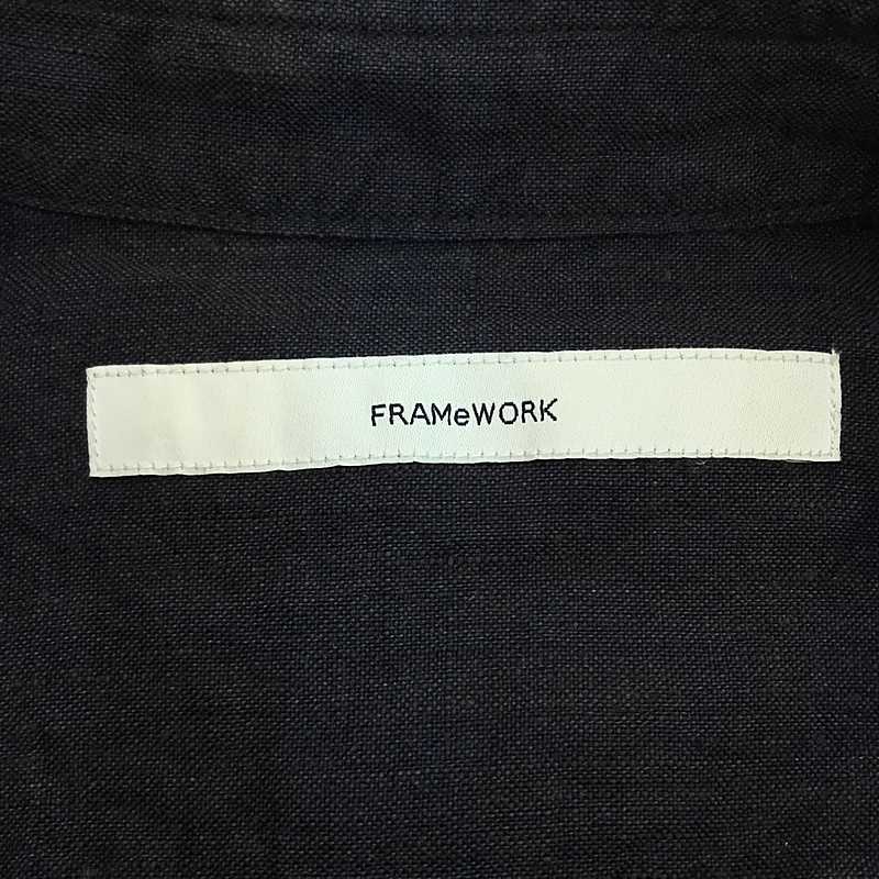 Framework / フレームワーク フレンチリネン レギュラーカラー シャツ