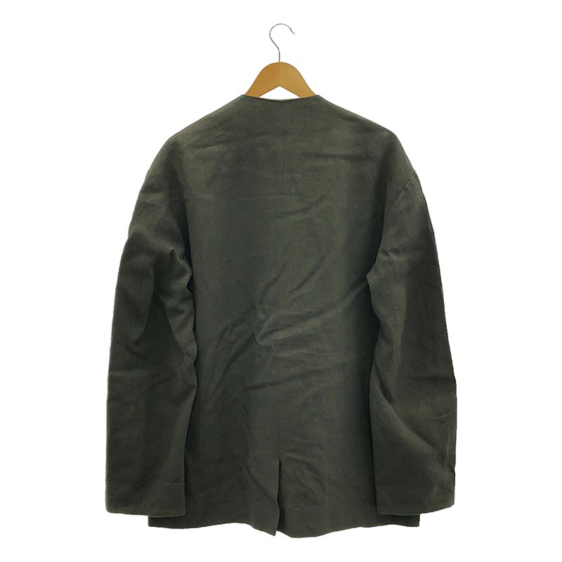 Cristaseya / クリスタセヤ COLLARLESS JACKET 和紙 ノーカラージャケット