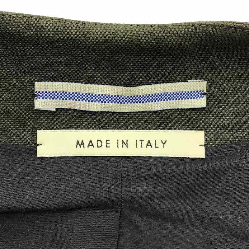 Cristaseya / クリスタセヤ COLLARLESS JACKET 和紙 ノーカラージャケット