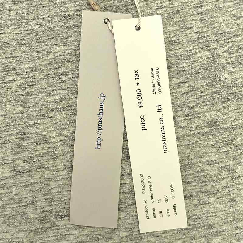 prasthana / プラスターナ crater pile P/O Tシャツ