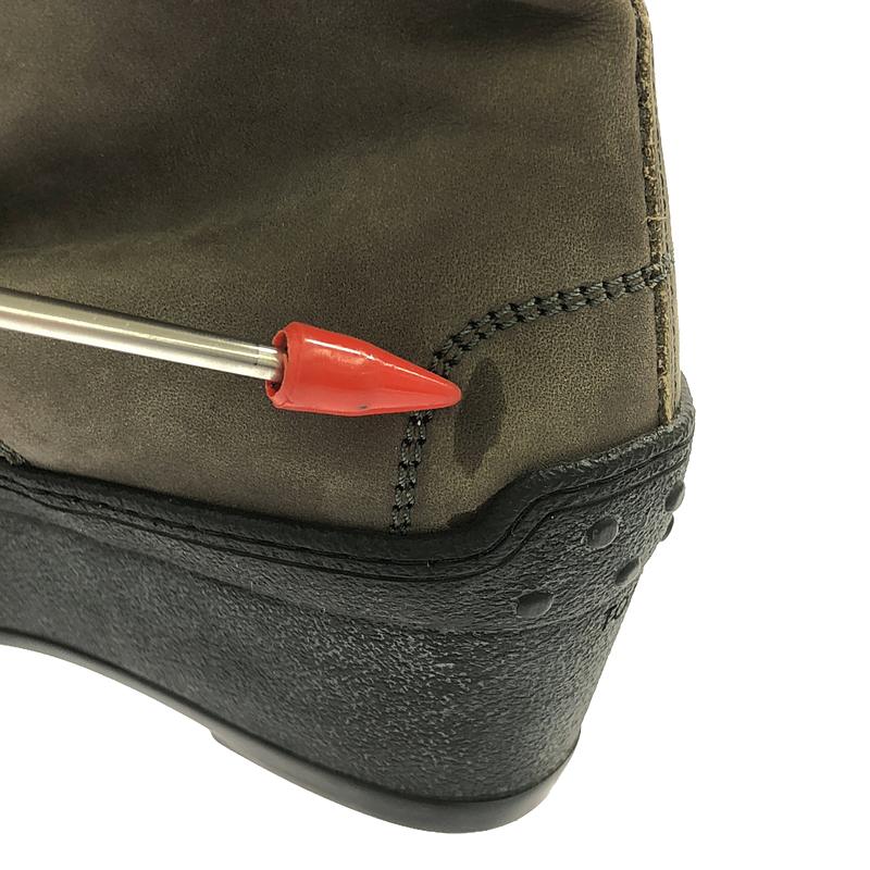 TOD'S / トッズ スエード レースアップ ロングブーツ