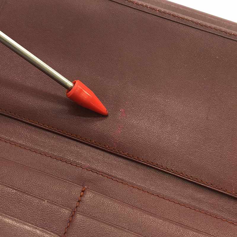 Cartier / カルティエ マストライン 三つ折り がま口 レザー ウォレット 折りたたみ 長財布