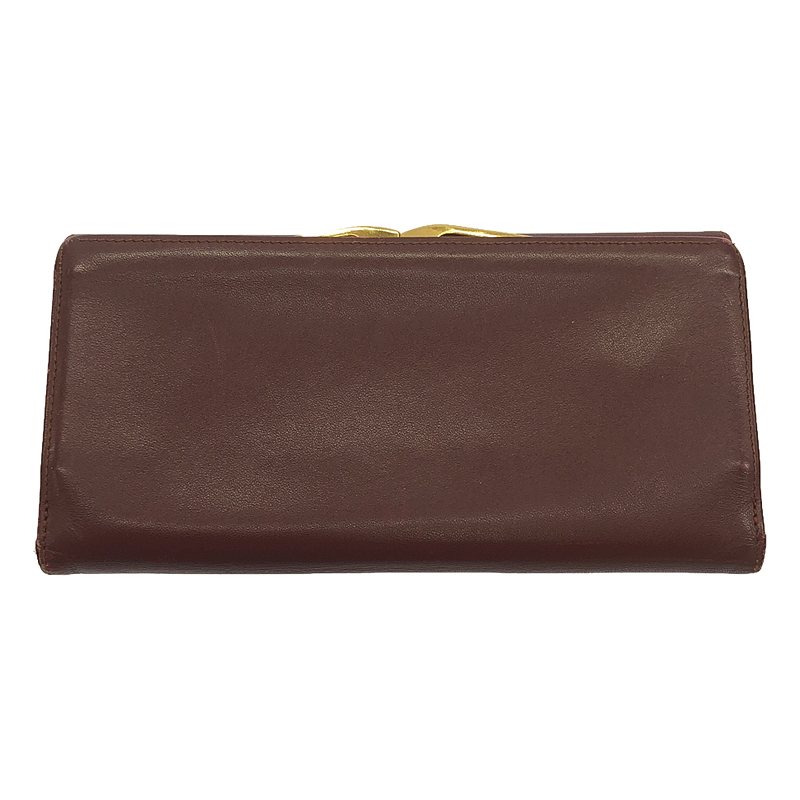 Cartier / カルティエ マストライン 三つ折り がま口 レザー ウォレット 折りたたみ 長財布