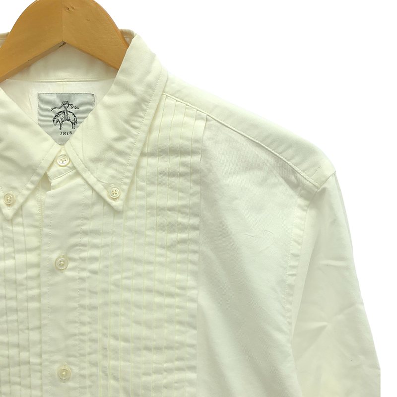 その他 プリーツ オックスフォード ボタンダウン シャツ