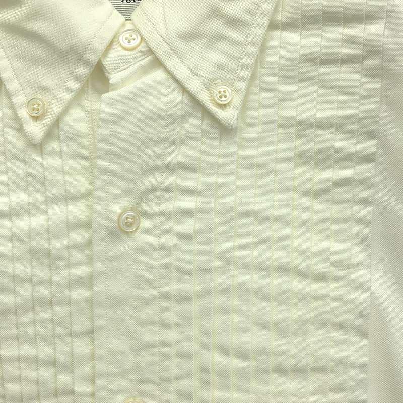 その他 プリーツ オックスフォード ボタンダウン シャツ