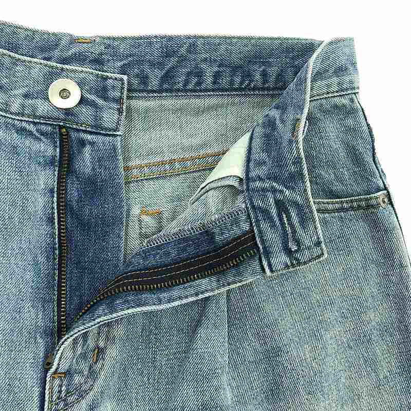 EVERYDAY I LIKE. / エヴリディアイライク タック バギー デニム パンツ