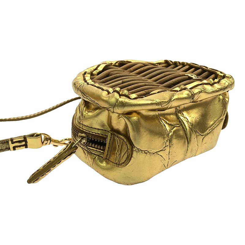 ebagos / エバゴス 籐付き財布 ウォレット ミニショルダーバッグ