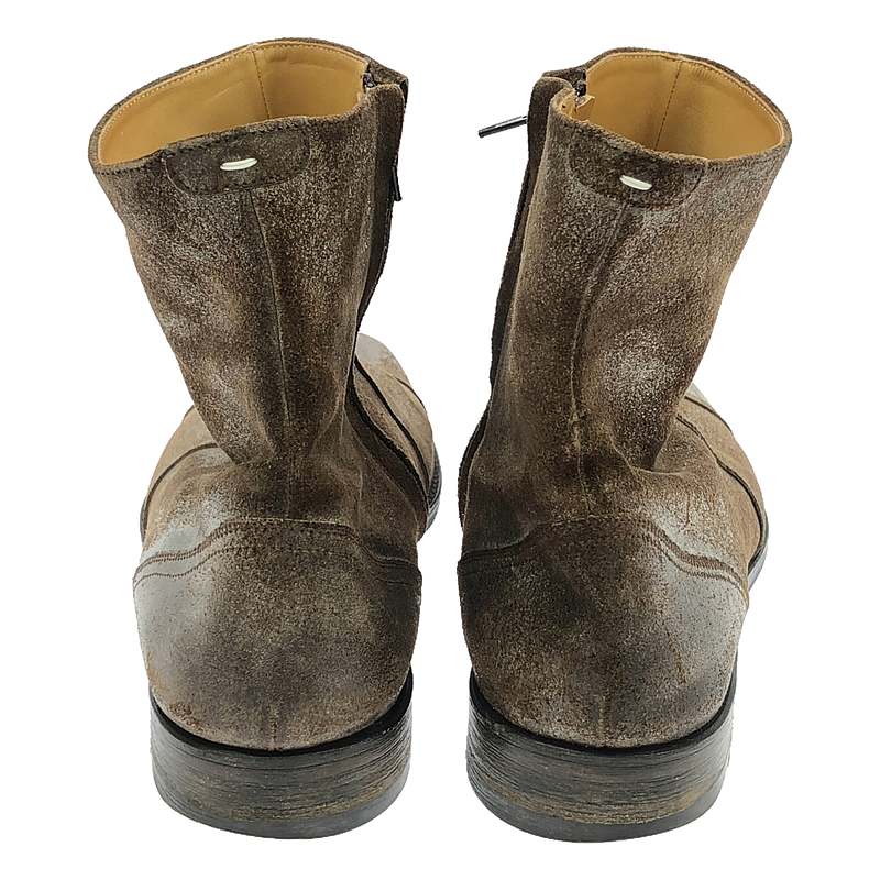 Maison Martin Margiela / メゾンマルタンマルジェラ ワックスベイクド加工 レザー サイドジップ ブーツ