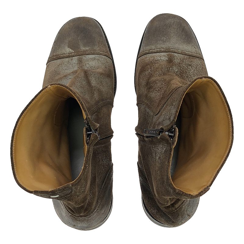 Maison Martin Margiela / メゾンマルタンマルジェラ ワックスベイクド加工 レザー サイドジップ ブーツ