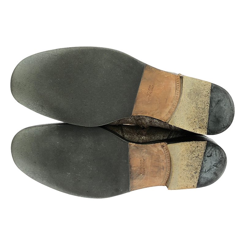 Maison Martin Margiela / メゾンマルタンマルジェラ ワックスベイクド加工 レザー サイドジップ ブーツ