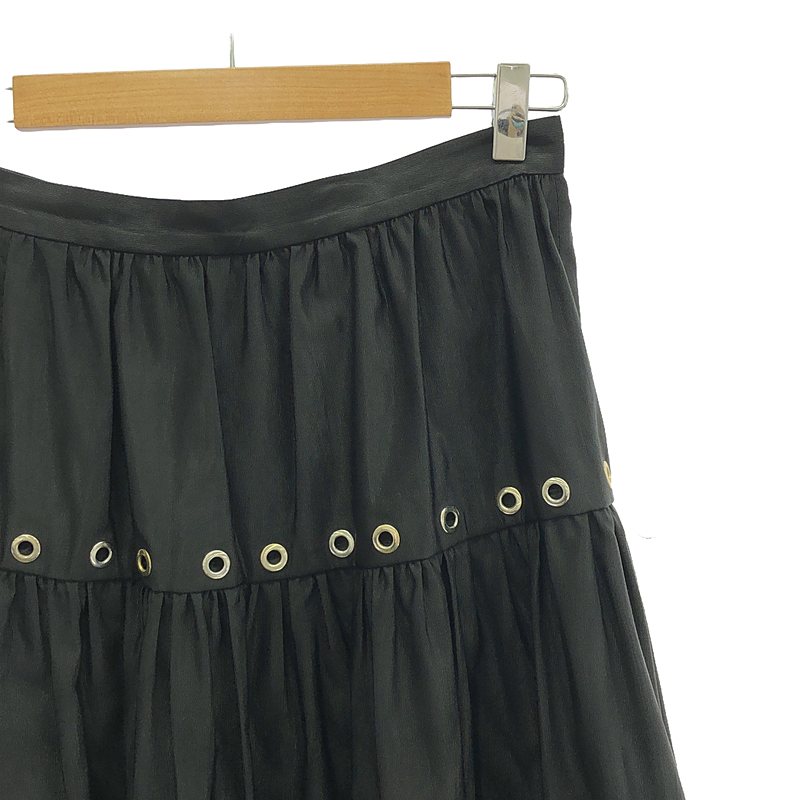 KENZO / ケンゾー プリーツ スタッズ フレアスカート