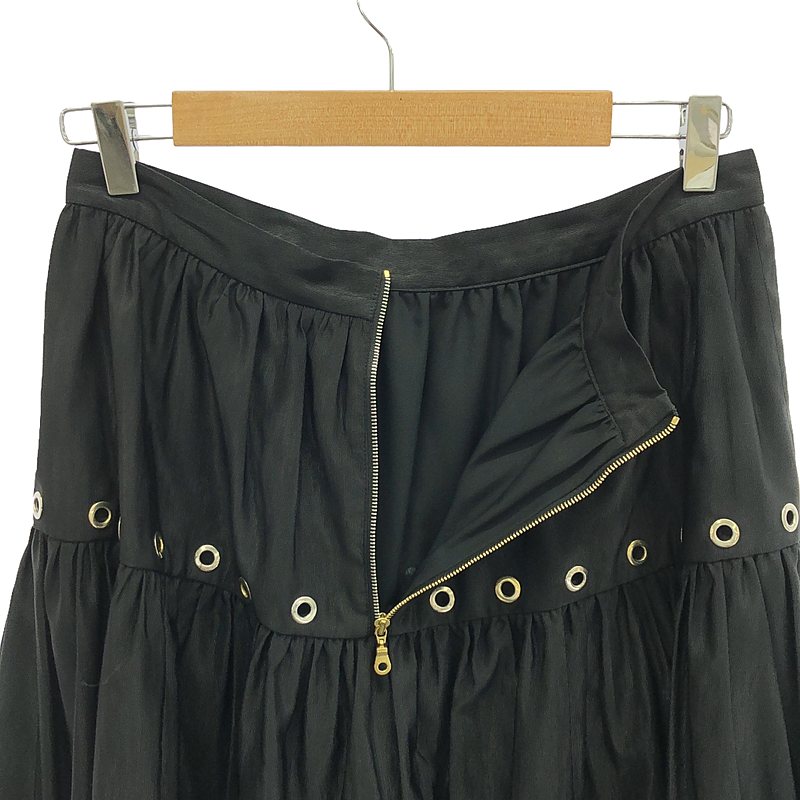 KENZO / ケンゾー プリーツ スタッズ フレアスカート