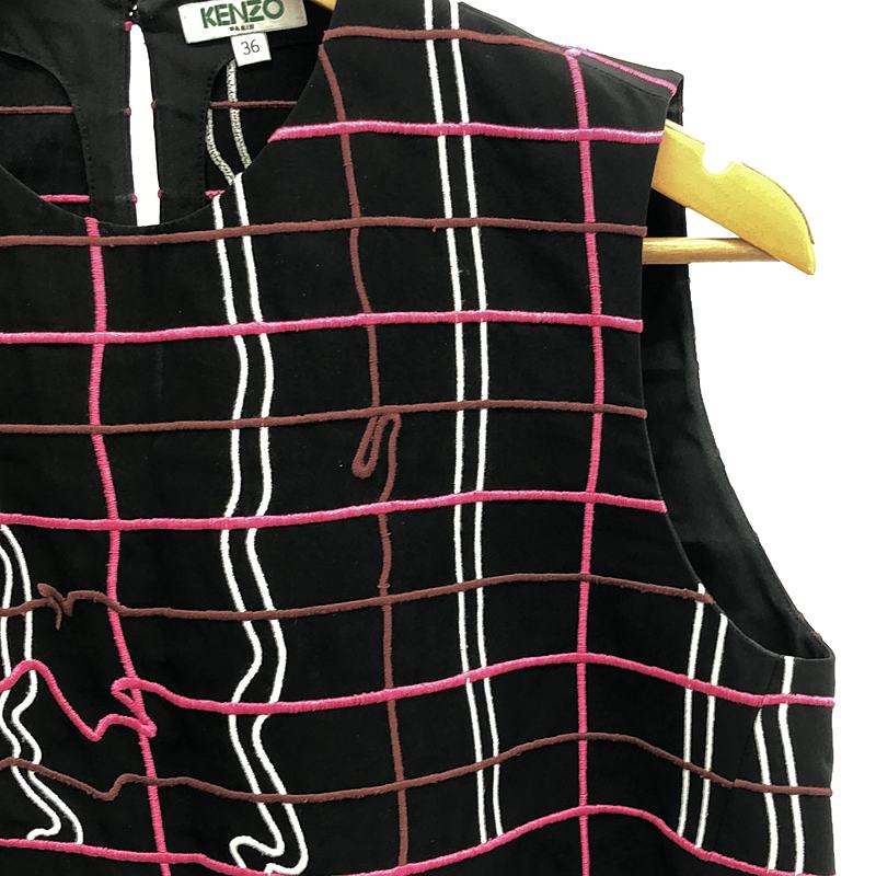 KENZO / ケンゾー 刺しゅう装飾 ノースリーブ ブラウス