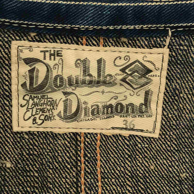 DOUBLE DIAMOND ダブルダイヤモンド ウォバッシュ 切替 濃紺 ヘンプデニム カバーオール ワークジャケットTHE REAL  McCOY'S / ザリアルマッコイズ