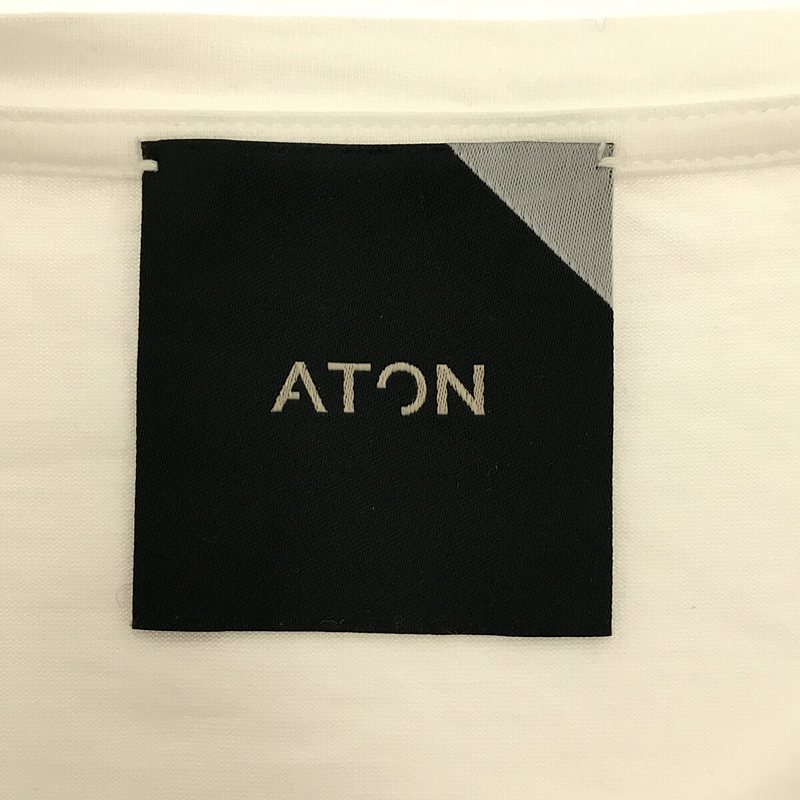 ATON / エイトン コットン100% クルーネック Tシャツ
