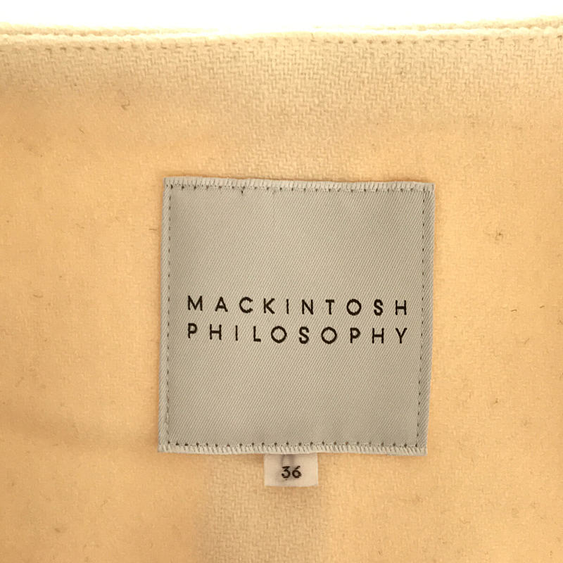 MACKINTOSH PHILOSOPHY / マッキントッシュ フィロソフィー リバーメルトン ノーカラーコート