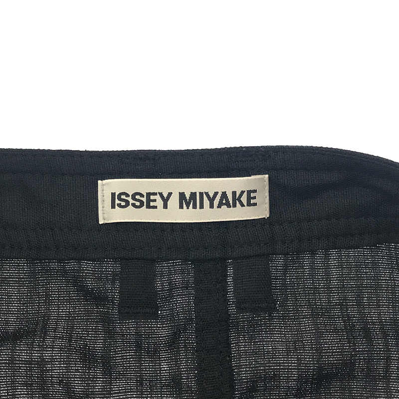 ISSEY MIYAKE / イッセイミヤケ ポリエステル サイド ポケット 立体切替 パンツ