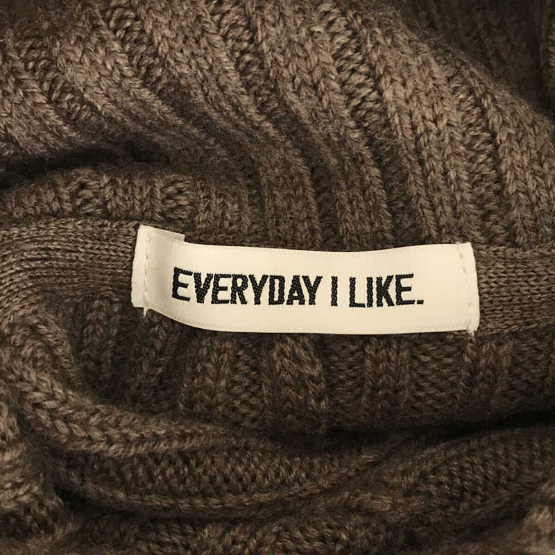 Deuxieme Classe / ドゥーズィエムクラス EVERYDAY I LIKE. エブリデイ アイ ライク Oversized rib タートルネック プルオーバーニット
